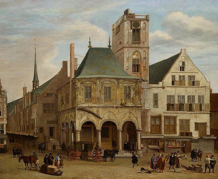 Jacob van der Ulft The old town hall oil painting image